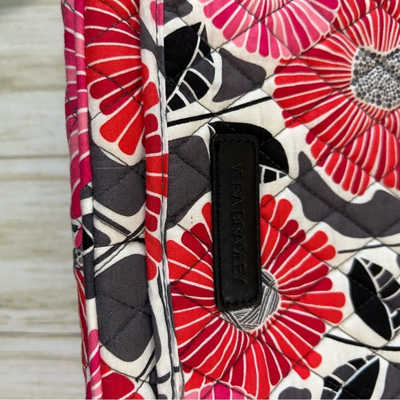 Vera Bradley Cheery Blossoms Large Quilted Laptop Messenger Bag & Wallet NWT - Picture 7 of 16
